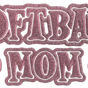 Softball Mom (glitter)