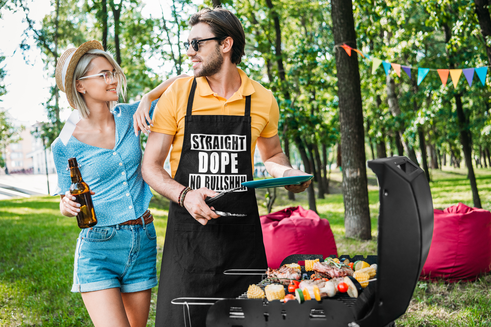 STRAIGHT DOPE NO BULLSHHH Apron