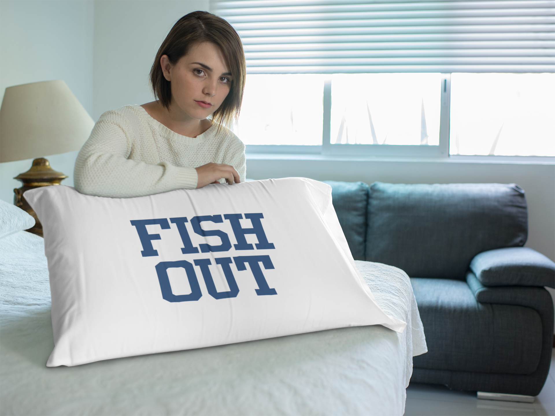 FISH OUT Pillow Case