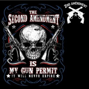 2nd Amendment is my gun permit w/chest print