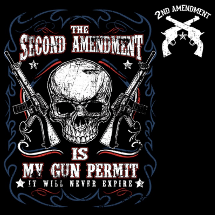2nd Amendment is my gun permit w/chest print