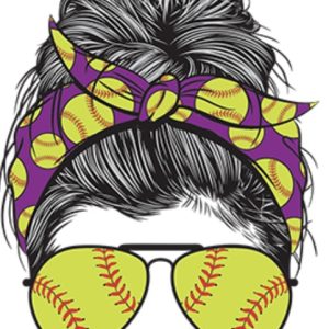 Mom Bun Softball Life