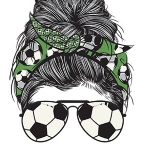 Mom Bun Soccer Life