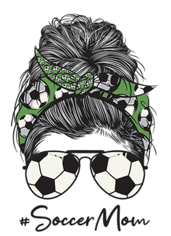 Mom Bun Soccer Life