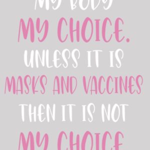 My body my choice. Unless.....