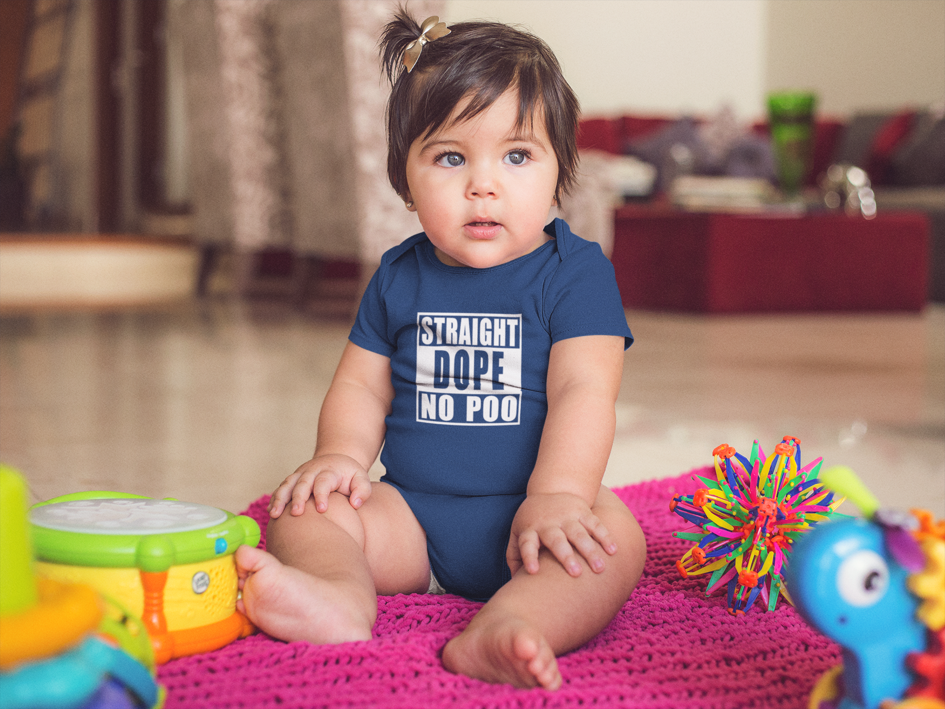 STRAIGHT DOPE NO POO ONESIE