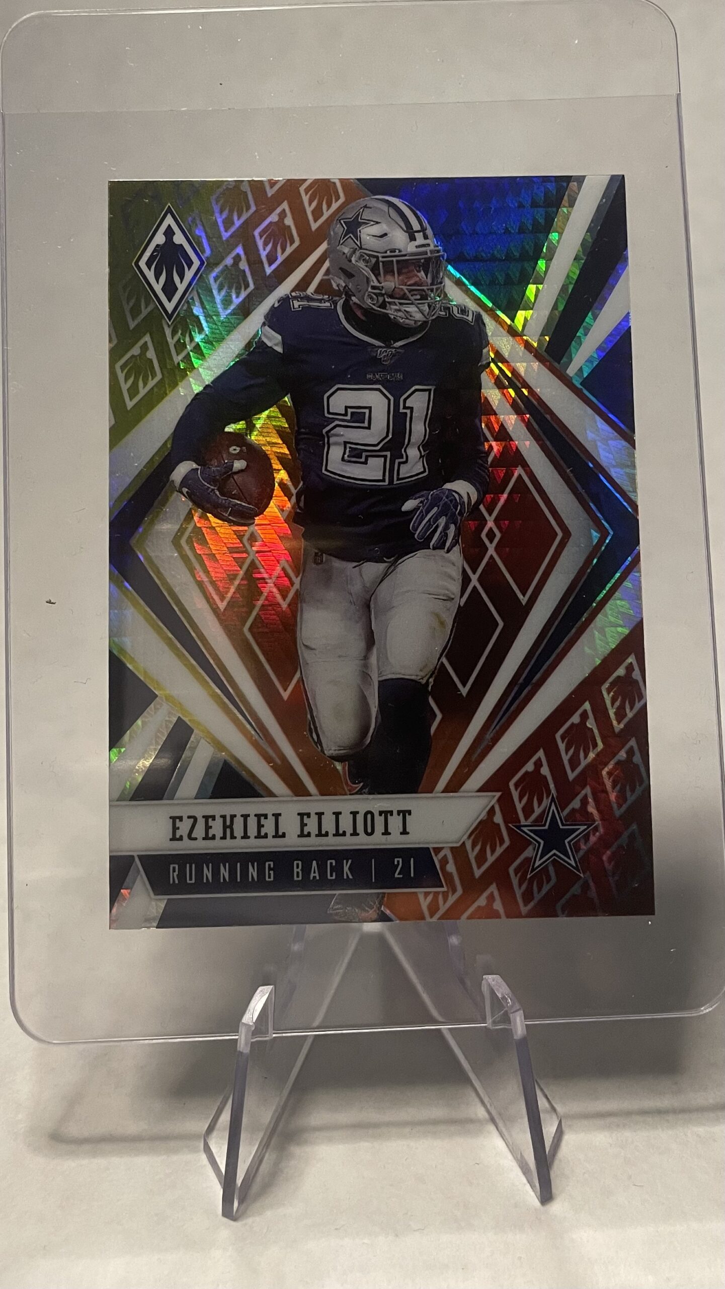 Zeke Elliott FOOTBALL CARD with stand -LIMITED QUANTITY