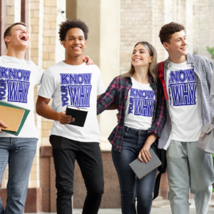 KNOW YOUR WHY white shirt