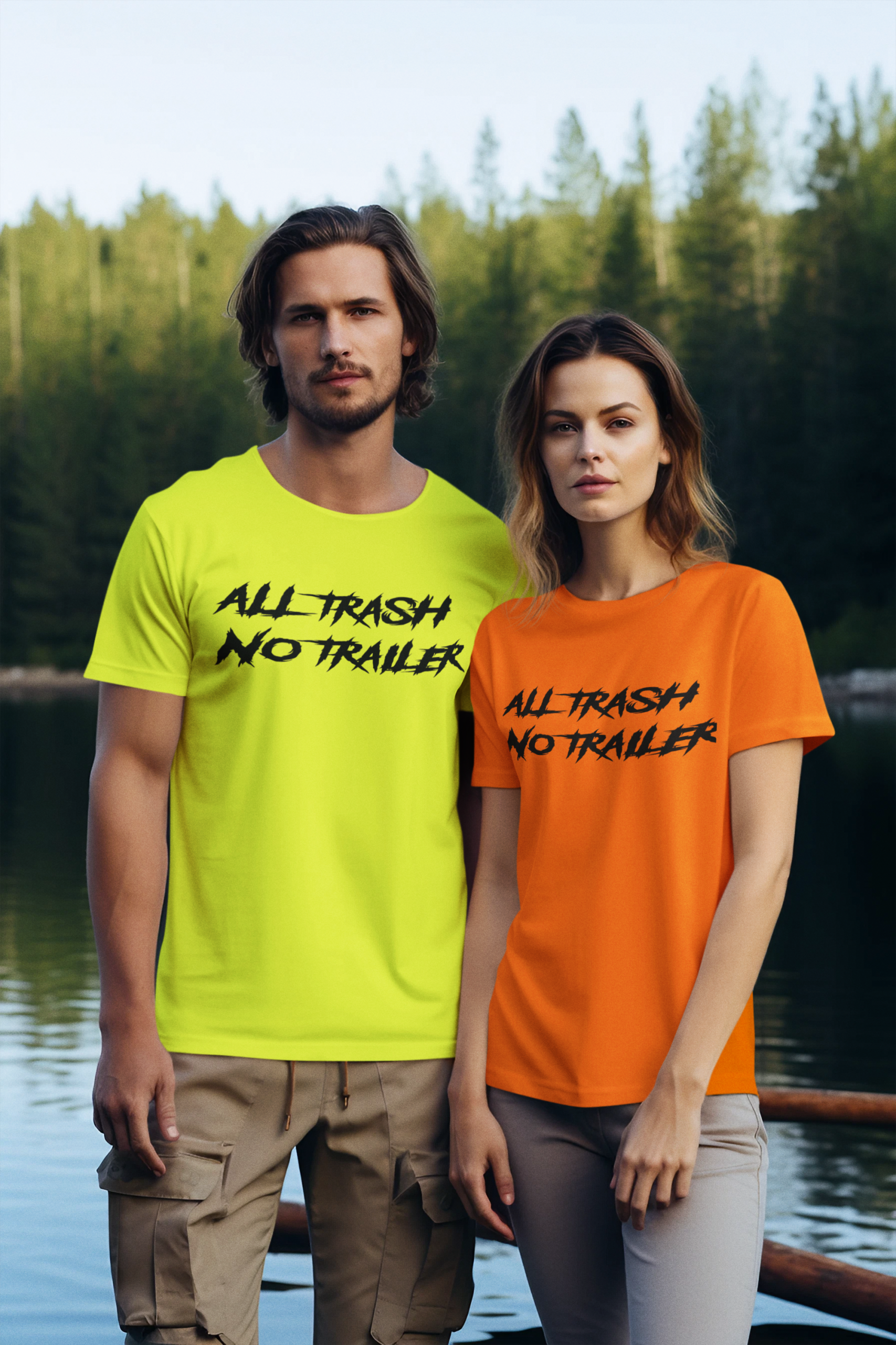 ALL TRASH NO TRAILER IN SAFETY ORANGE