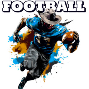 Dallas Football (Cowboy with football)