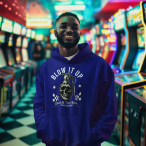 BLOW IT UP NAVY HOODIE
