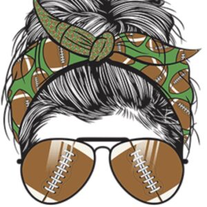 Football Mom Bun Life