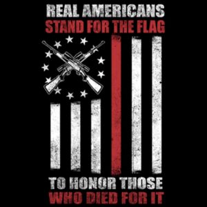 REAL Americans Stand for the Flag to HONOR those who Died for it