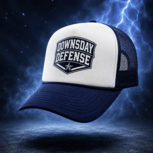 Downsday Defense Hat shield design
