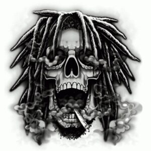 Rasta Skull Smoke