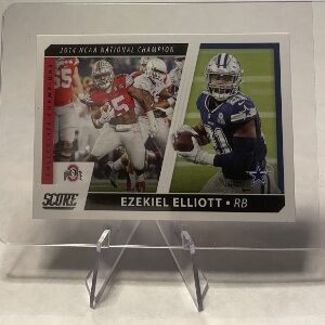 Zeke Elliott FOOTBALL CARD with stand -LIMITED QUANTITY