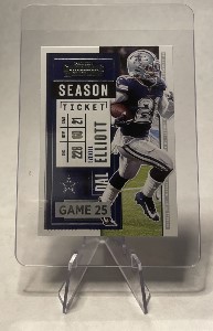 Zeke Elliott FOOTBALL CARD with stand -LIMITED QUANTITY