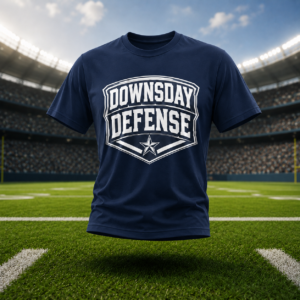 DOWNSDAY DEFENSE shield design (UNISEX NAVY BLUE)